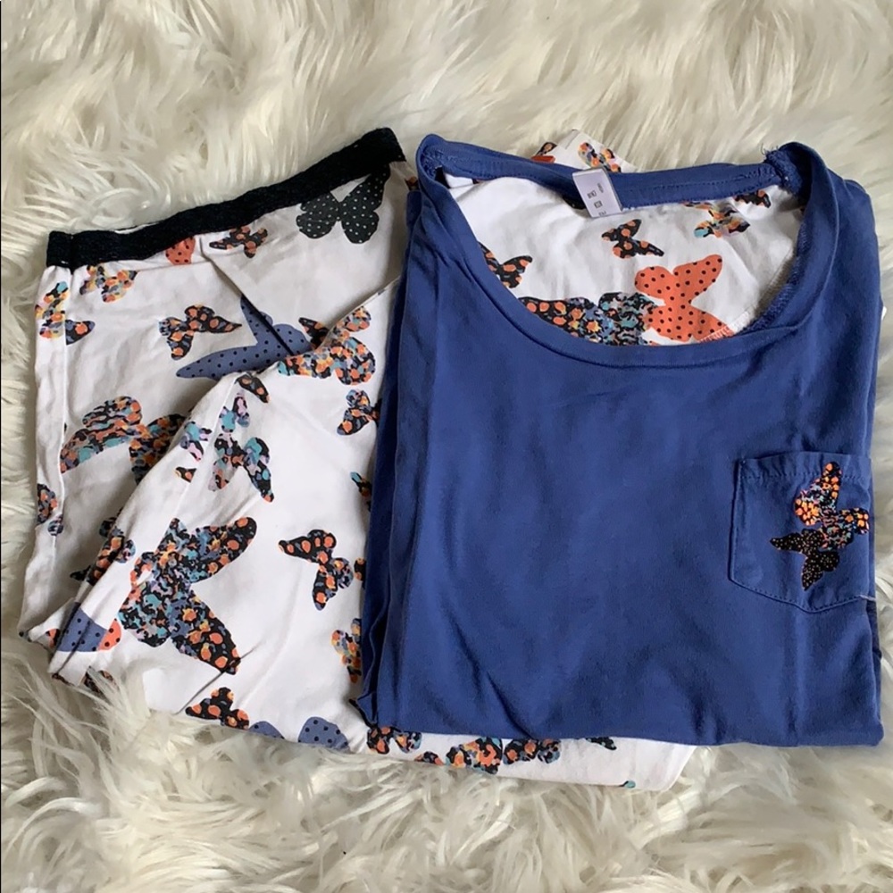 Butterfly pajama set